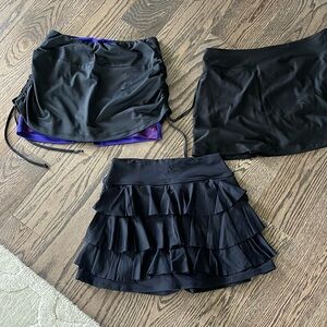 3 size S tennis skirts